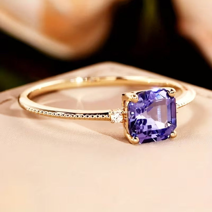 Gold Amethyst Ring