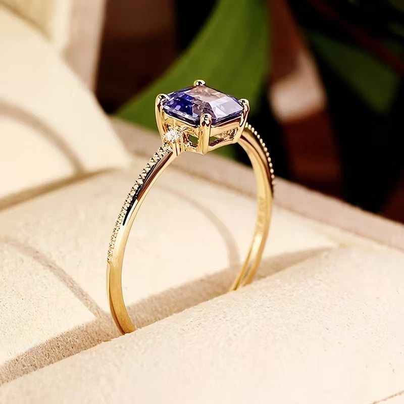Gold Amethyst Ring