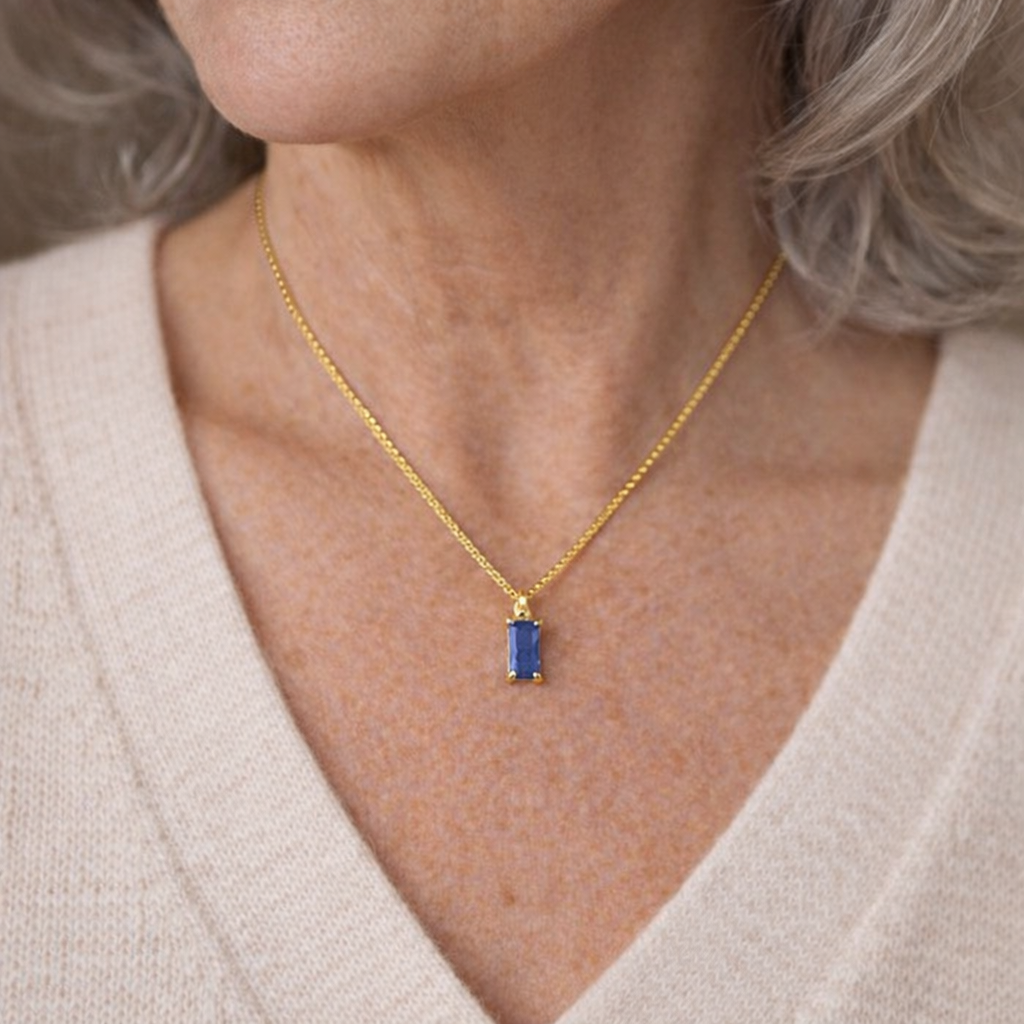 Sapphire Pendant Necklace