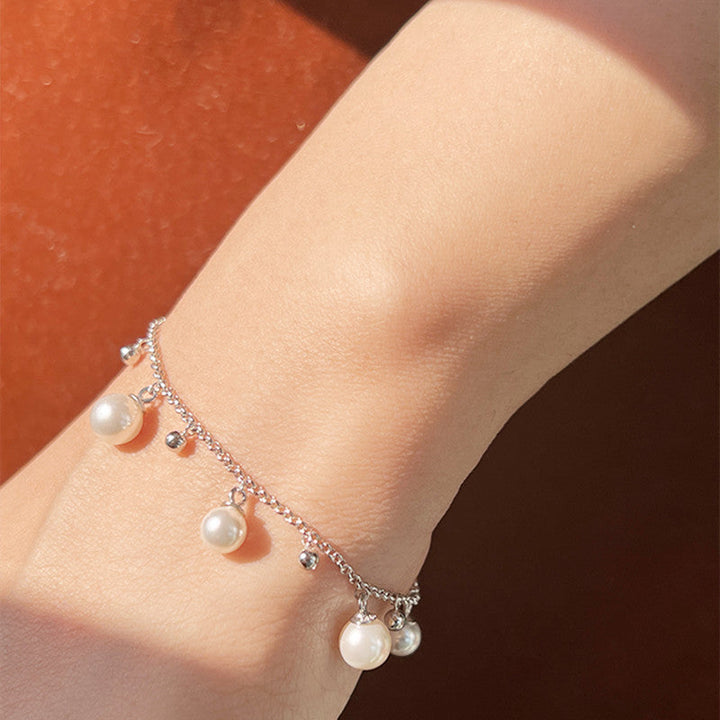 Silver Pearl Bracelet
