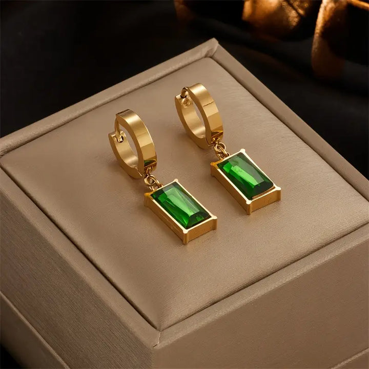 Emerald and Gold jewelry set