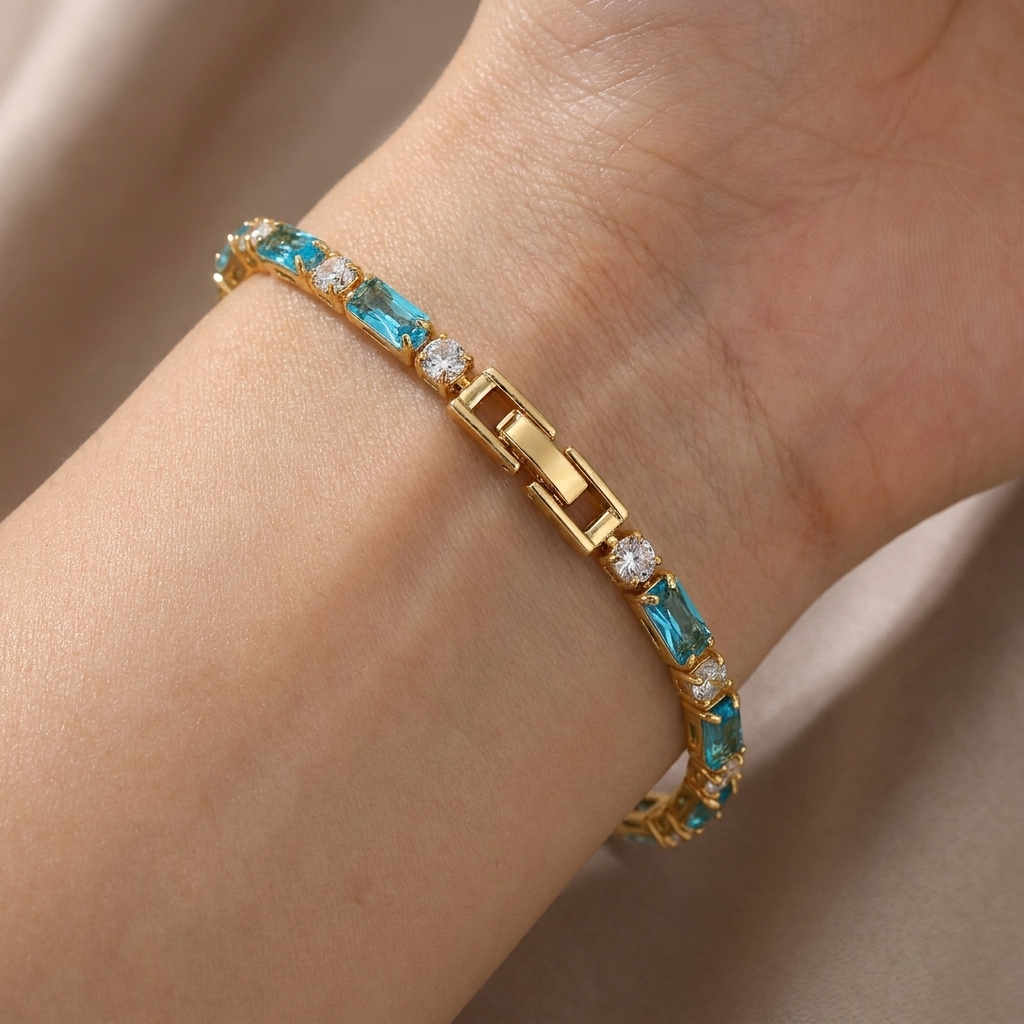Natural turquoise Stone Bracelet
