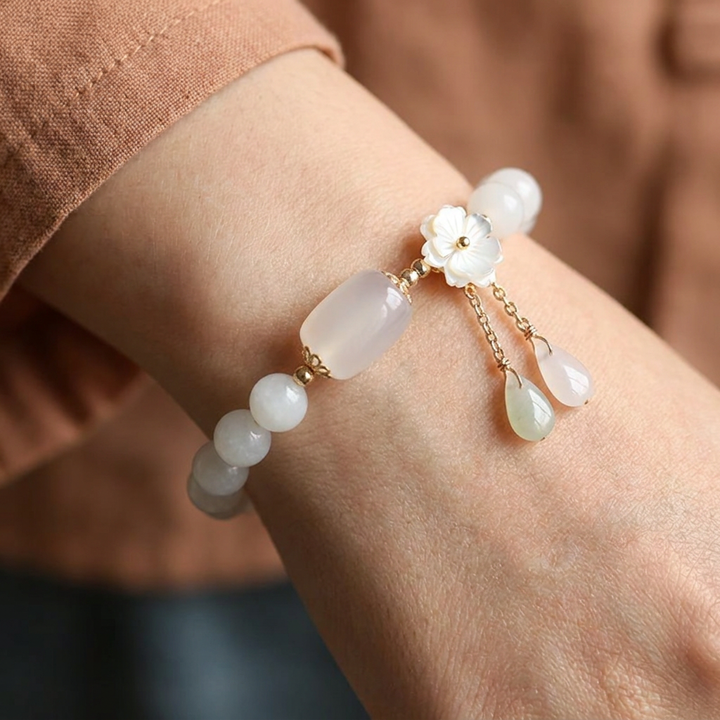 Aquamarine Bracelet with Pearls