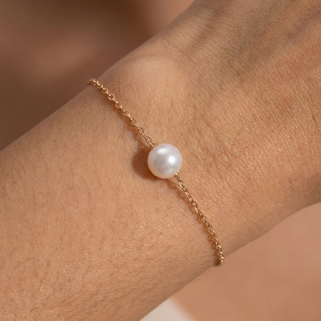 Golden Pearl Bracelet