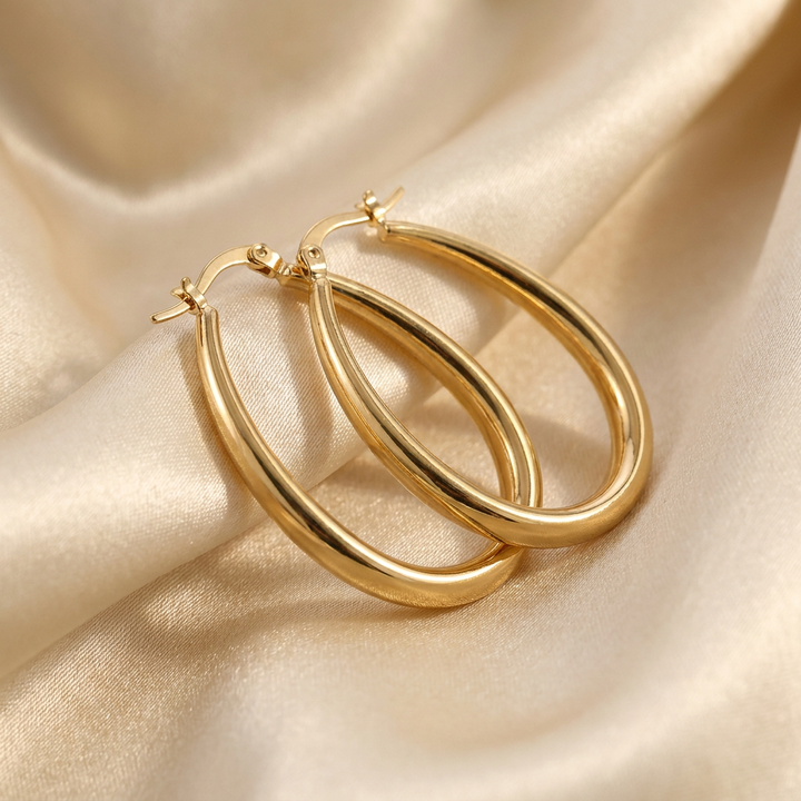 Elegant Gold Hoop Earrings