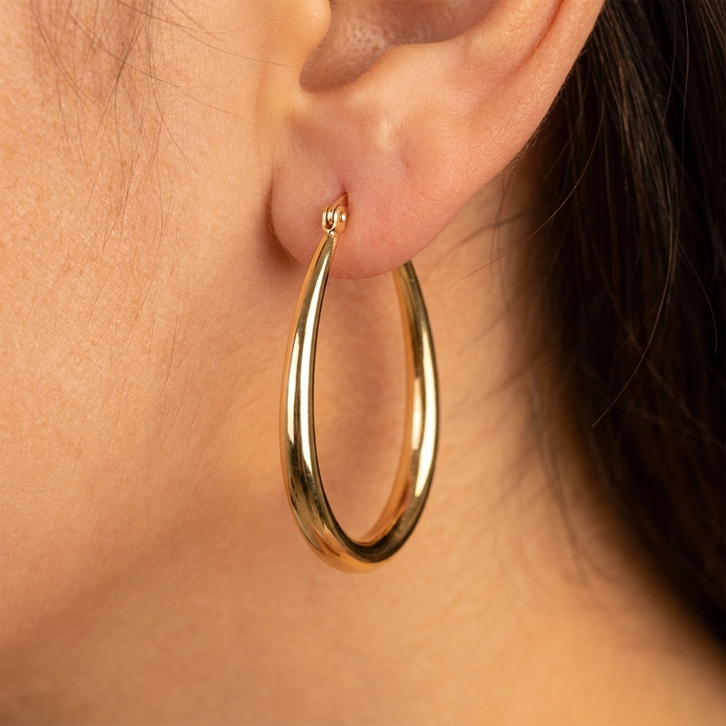 Elegant Gold Hoop Earrings