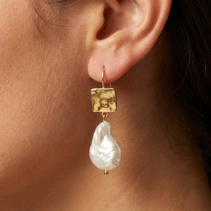 Retro Freshwater Pearl Earrings