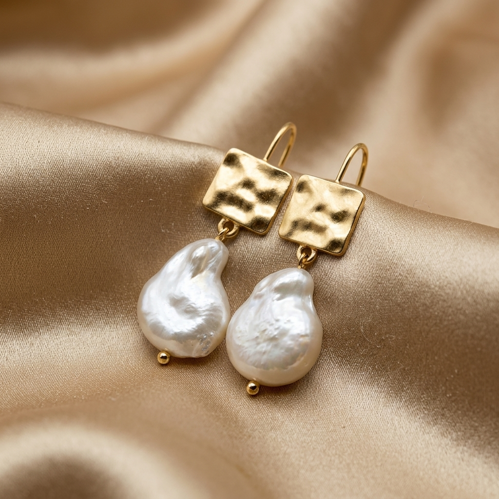 Retro Freshwater Pearl Earrings