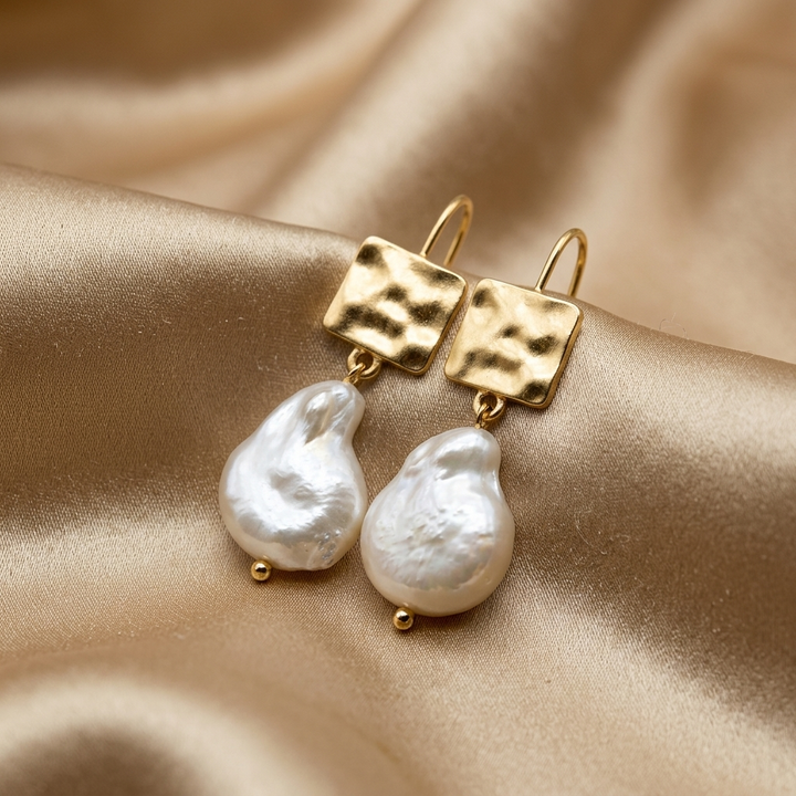 Retro Freshwater Pearl Earrings