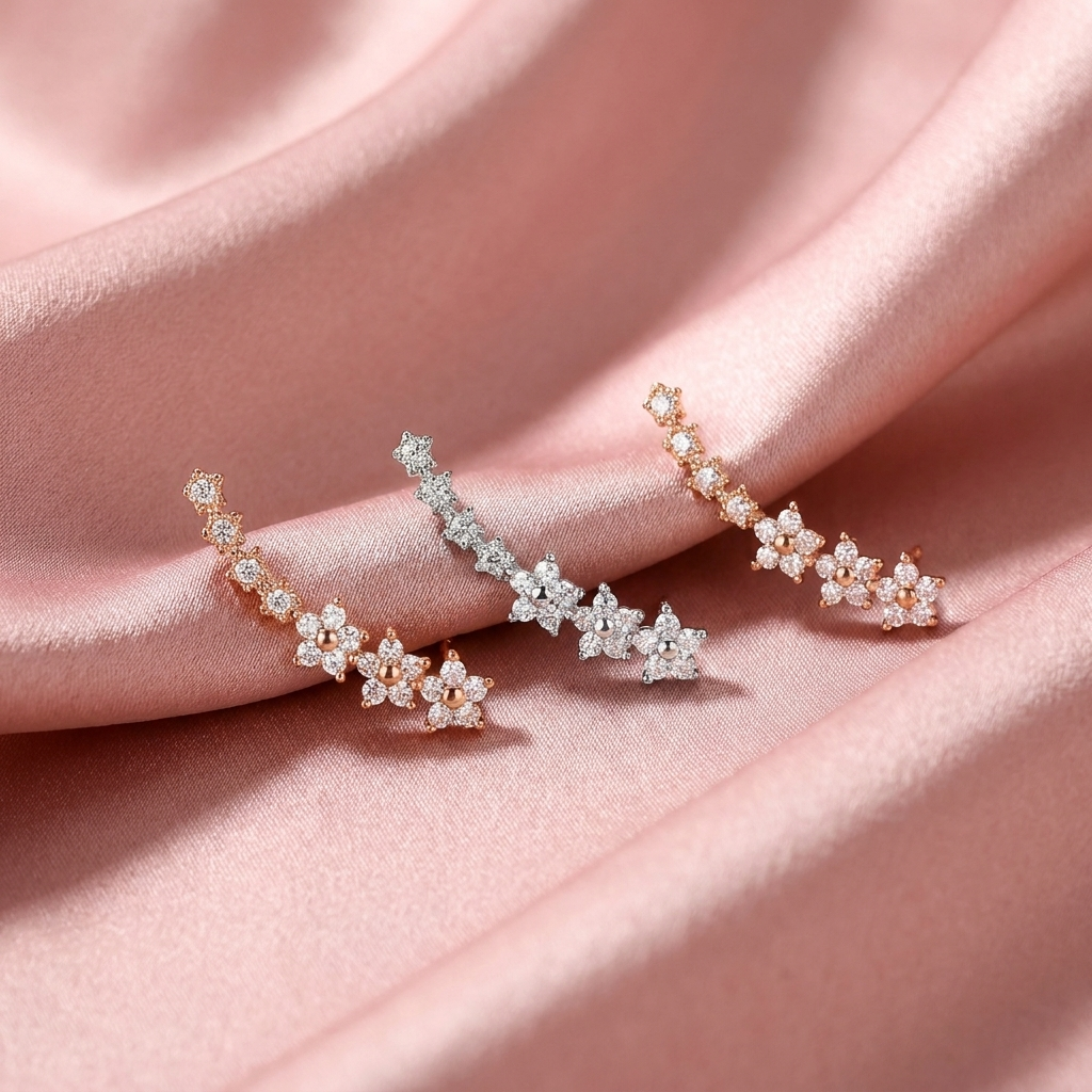 Timeless floral earrings