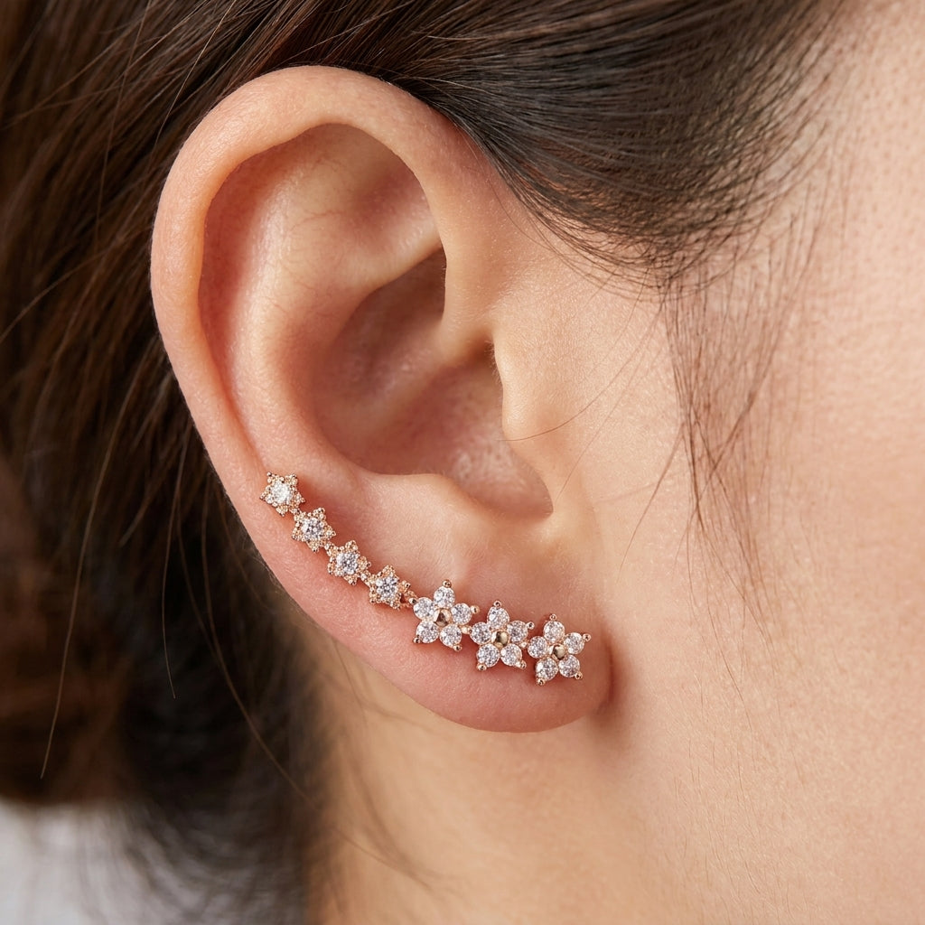 Timeless floral earrings