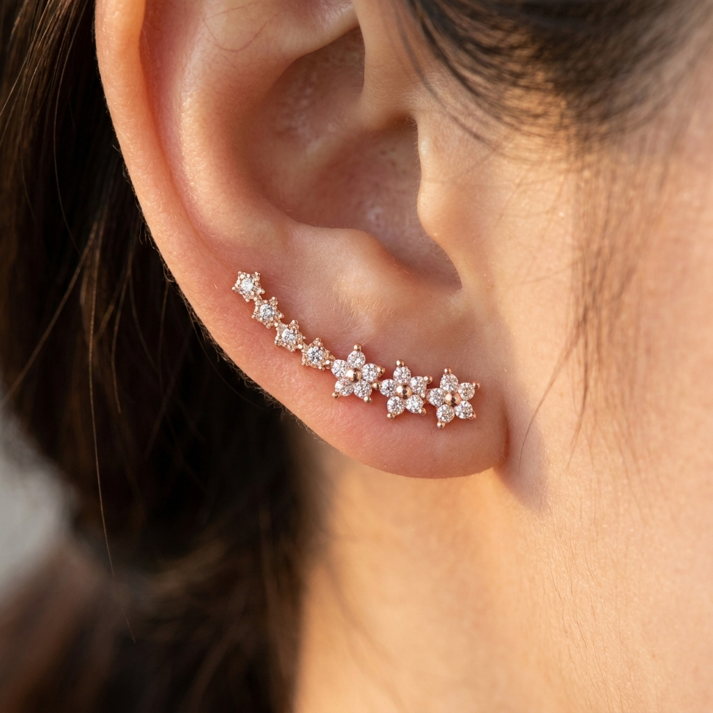 Timeless floral earrings