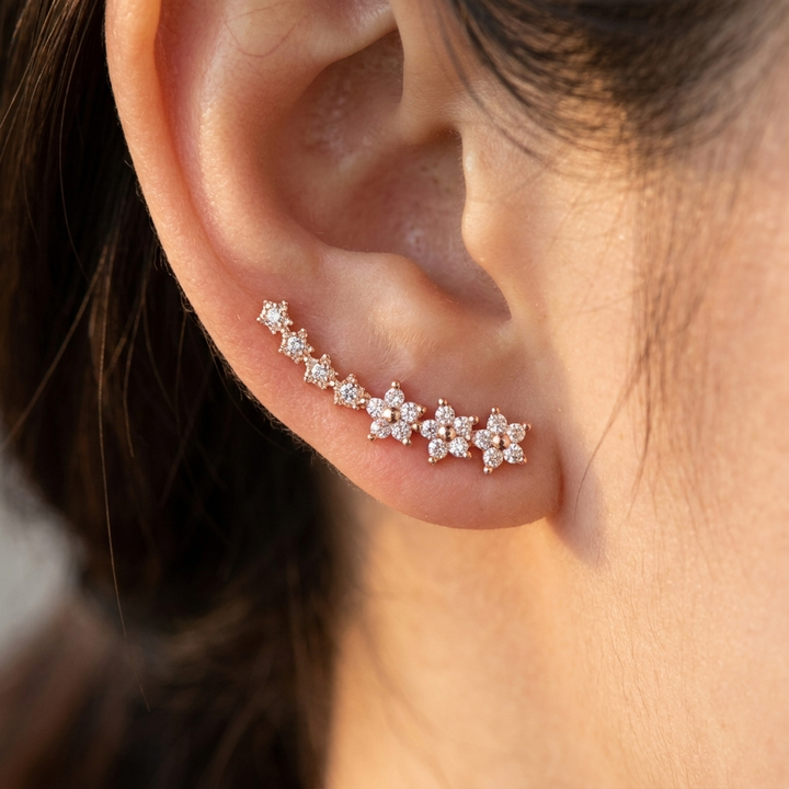 Timeless floral earrings