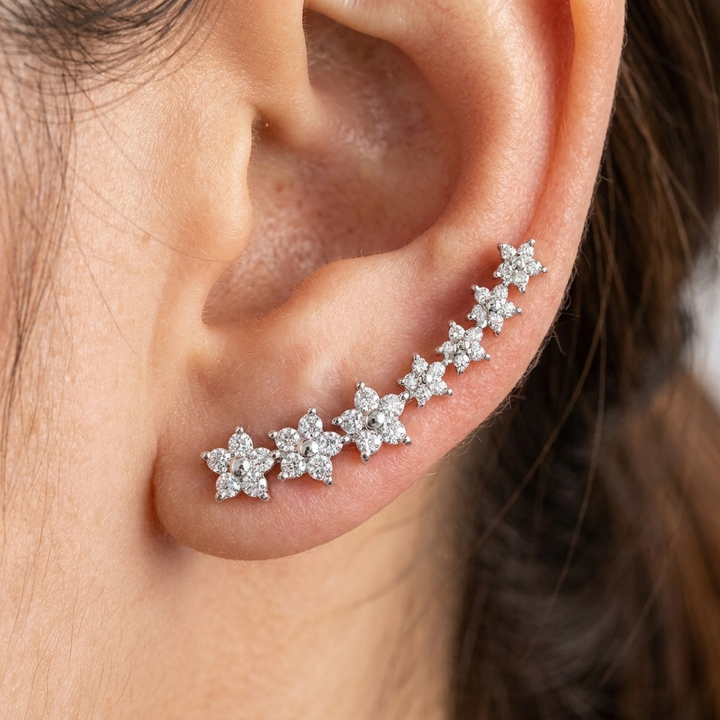 Timeless floral earrings
