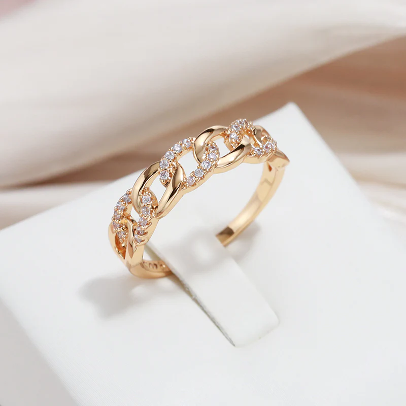 Gold Chain Link Ring