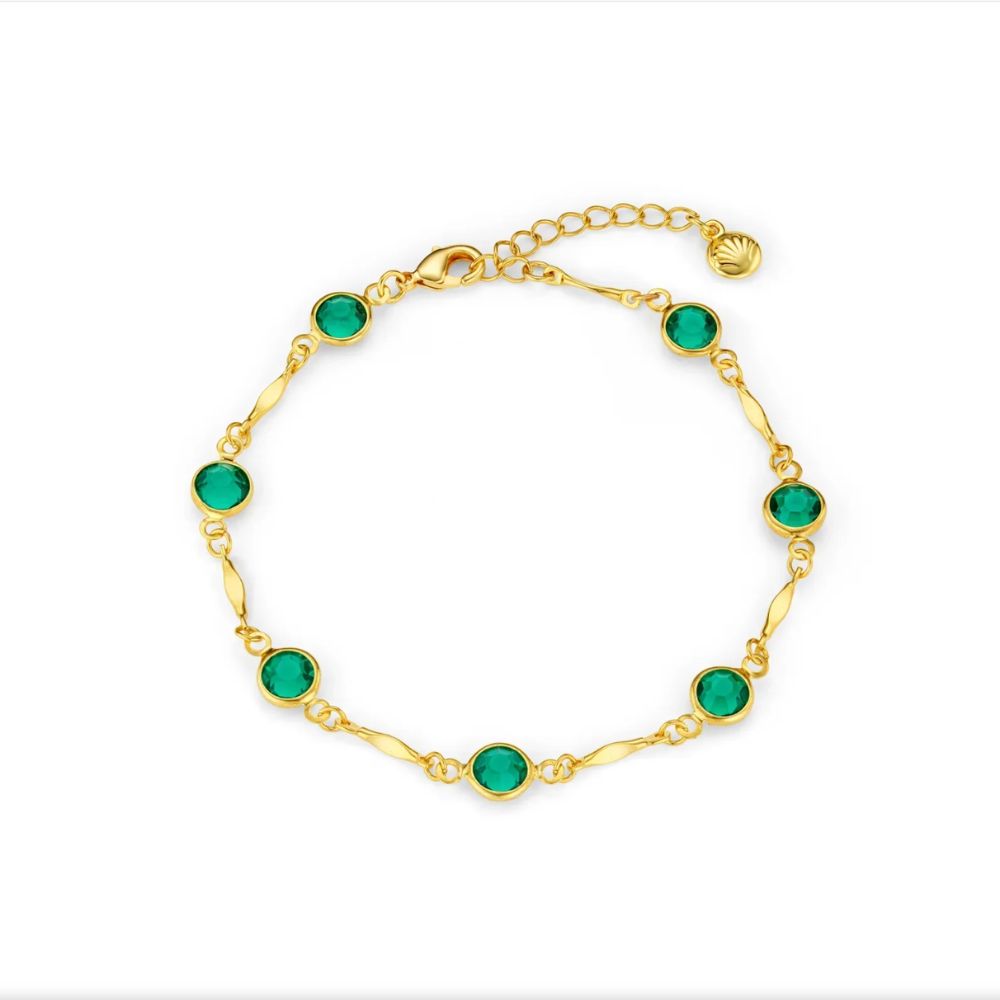 Emerald Chain Bracelet
