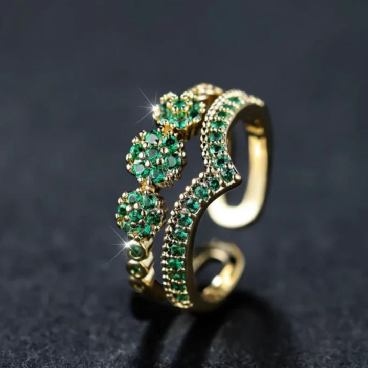 Green Emerald Ring